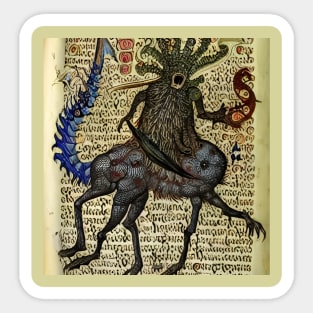 Medieval Monster Sticker